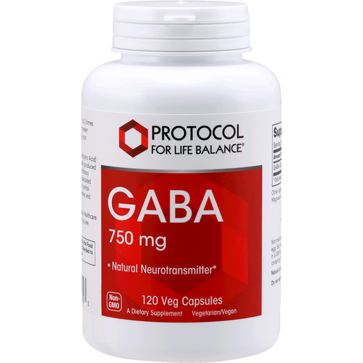 GABA (120 Capsules)-Vitamins & Supplements-Protocol For Life Balance-Pine Street Clinic
