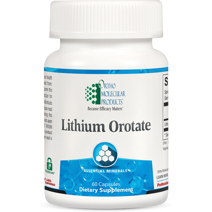Lithium Orotate (60 Capsules)-Vitamins & Supplements-Ortho Molecular Products-Pine Street Clinic