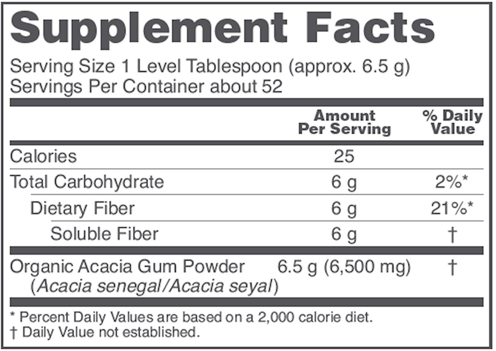 Acacia Powder (12 Ounces)-Vitamins & Supplements-Protocol For Life Balance-Pine Street Clinic