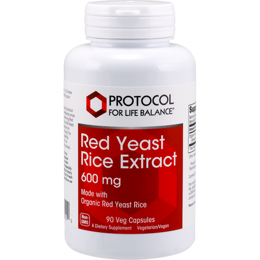 Red Yeast Rice 600Mg Org 90 Vcaps (90 Capsules)-Vitamins & Supplements-Protocol For Life Balance-Pine Street Clinic