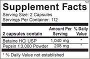Betaine & Pepsin (225 Capsules)
