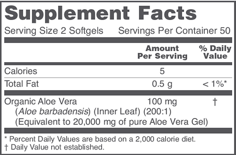 Aloe Vera Gels (100 Softgels)