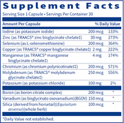 LDA Trace Mineral Complex (30 Capsules)