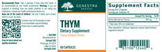 THYM (60 Capsules)-Genestra-Pine Street Clinic