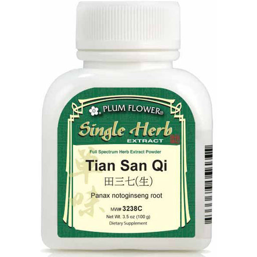 Tian San Qi (Panax notoginseng root) (Raw) (Extract Powder) (100 g)-Chinese Formulas-Plum Flower-Pine Street Clinic
