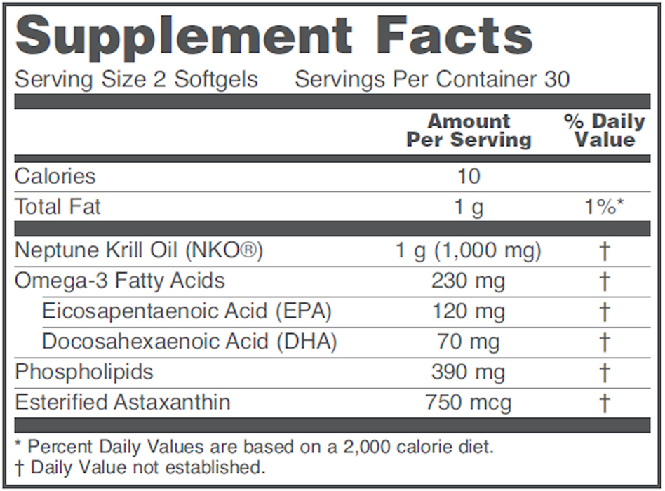 Krill Oil (60 Softgels)-Vitamins & Supplements-Protocol For Life Balance-500 mg-Pine Street Clinic