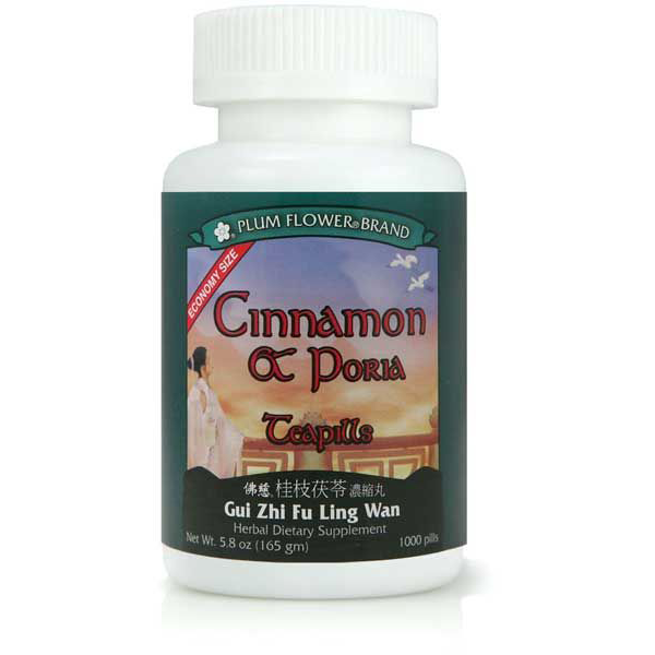 Cinnamon & Poria Teapills (Gui Zhi Fu Ling Wan)-Vitamins & Supplements-Plum Flower-1000 Pills-Pine Street Clinic