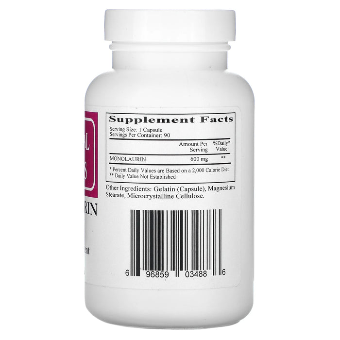 Monolaurin (90 Capsules)-Vitamins & Supplements-Ecological Formulas-600 mg-Pine Street Clinic