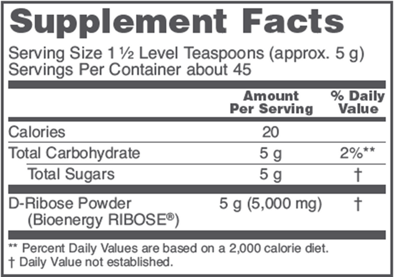 D-Ribose Powder (8 Ounces)