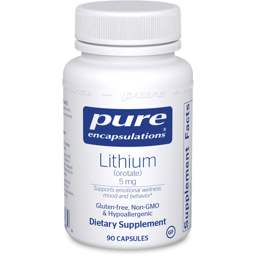 Lithium (orotate) (5 mg)-Vitamins & Supplements-Pure Encapsulations-180 Capsules-Pine Street Clinic