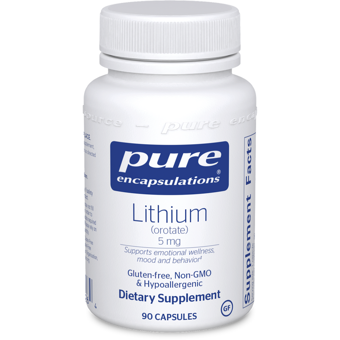 Lithium (orotate) (5 mg)-Pure Encapsulations-Pine Street Clinic