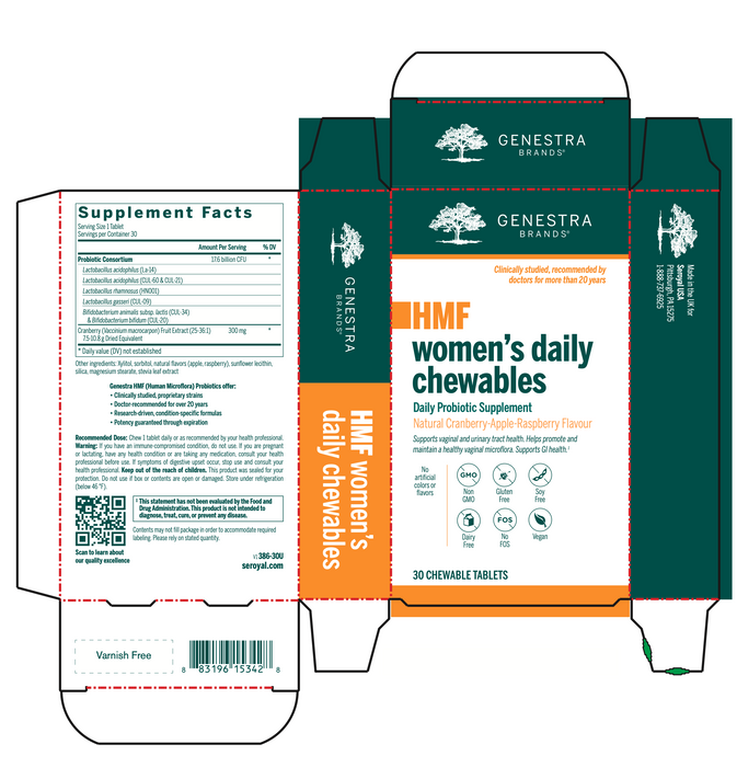 HMF Women's Daily Chewables (30 Tablets)-Vitamins & Supplements-Genestra-Pine Street Clinic