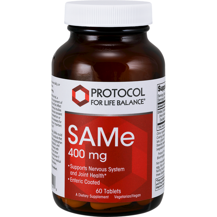 SAMe-Vitamins & Supplements-Protocol For Life Balance-400 mg - 60 Tablets-Pine Street Clinic