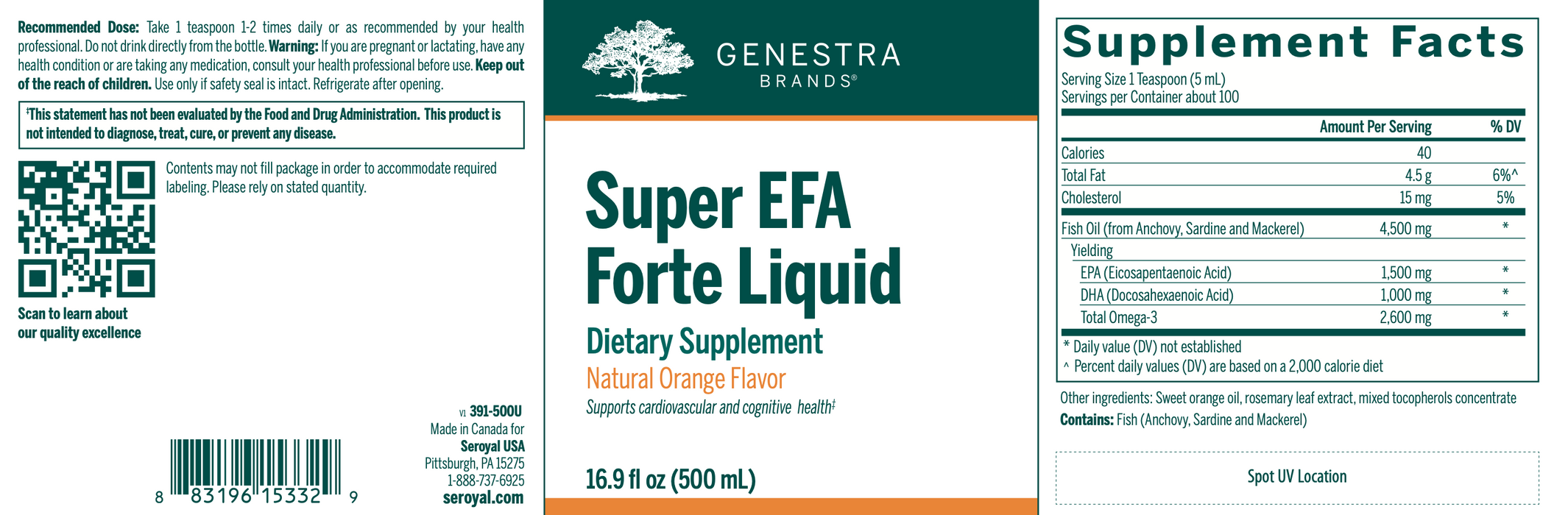 Super EFA Forte Liquid-Genestra-Pine Street Clinic