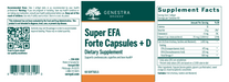 Super EFA Forte Capsule + D (60 Softgels)-Vitamins & Supplements-Genestra-Pine Street Clinic