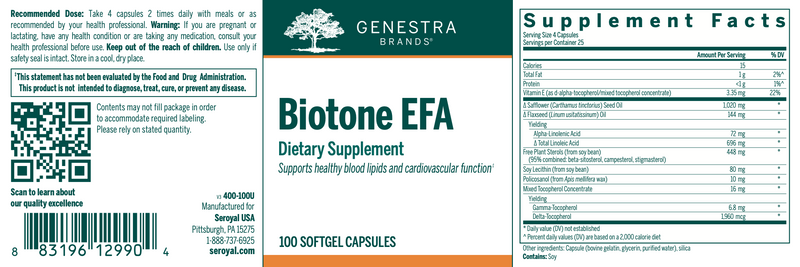 Biotone EFA (100 Softgels)