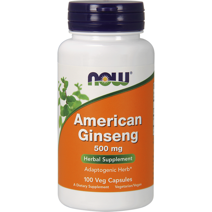 American Ginseng (500 mg) (100 Capsules)-Vitamins & Supplements-NOW-Pine Street Clinic