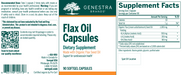 Flax Oil Capsules (90 Softgels)-Vitamins & Supplements-Genestra-Pine Street Clinic