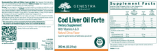 Cod Liver Oil Forte-Vitamins & Supplements-Genestra-300 ml-Pine Street Clinic