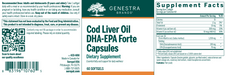 Cod Liver Oil DHA/EPA Forte (60 Softgels)-Vitamins & Supplements-Genestra-Pine Street Clinic