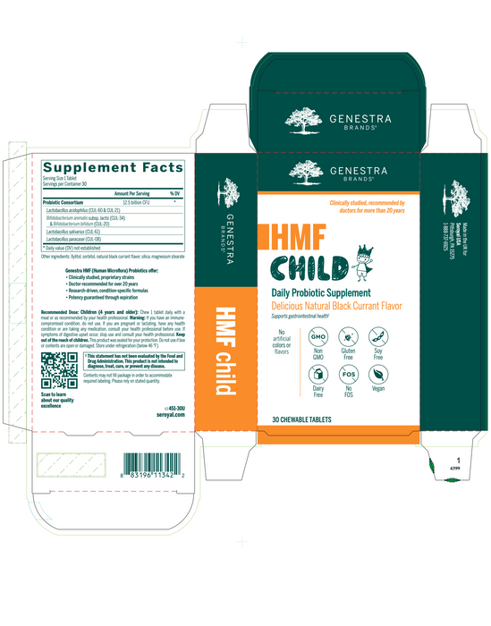 HMF Child (30 Tablets)-Vitamins & Supplements-Genestra-Pine Street Clinic
