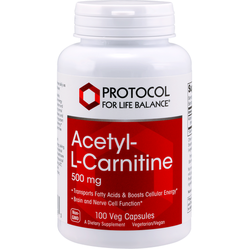 Acetyl- L-Carnitine (100 Capsules)-Vitamins & Supplements-Protocol For Life Balance-Pine Street Clinic
