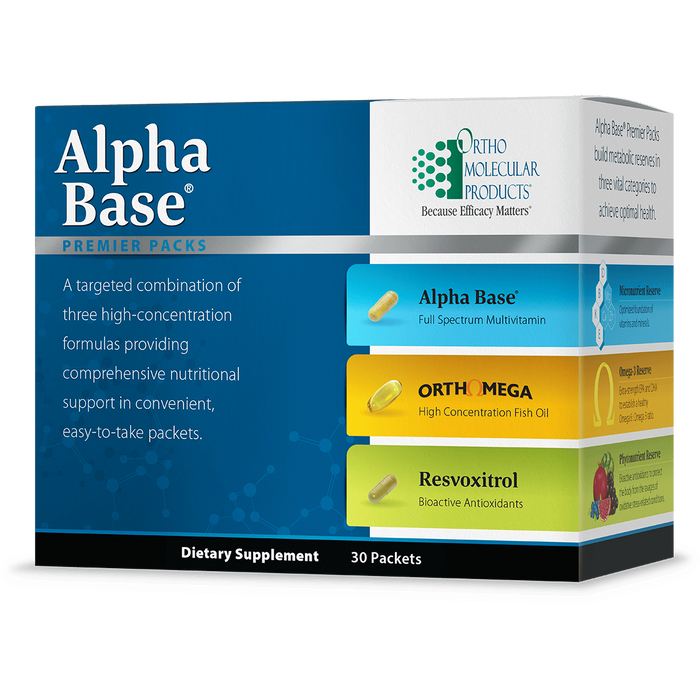 Alpha Base Premier Packs-Vitamins & Supplements-Ortho Molecular Products-30 Packs-Pine Street Clinic