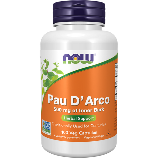 Pau D'Arco (500 mg) (100 Capsules)-Vitamins & Supplements-NOW-Pine Street Clinic