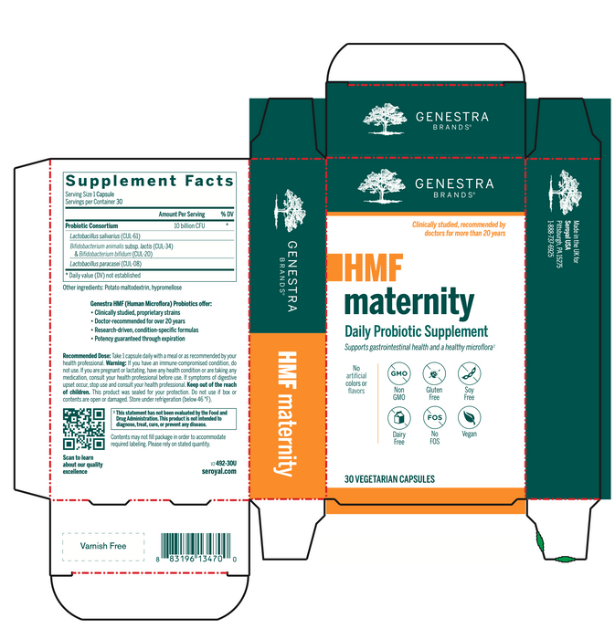 HMF Maternity (30 Capsules)-Vitamins & Supplements-Genestra-Pine Street Clinic