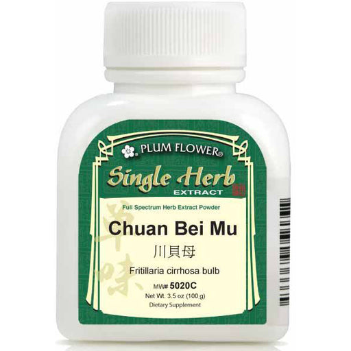 Chuan Bei Mu (Fritillaria cirrhosa bulb) (Extract Powder) (100 g)-Vitamins & Supplements-Plum Flower-Pine Street Clinic