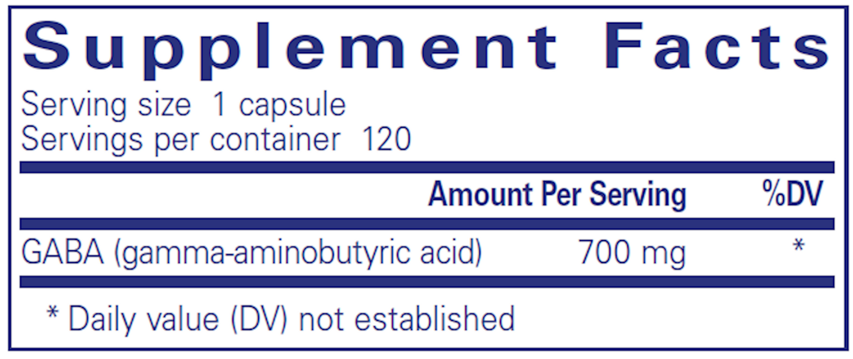 GABA-Vitamins & Supplements-Pure Encapsulations-120 Capsules-Pine Street Clinic