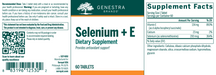 Selenium + E (60 Tablets)-Vitamins & Supplements-Genestra-Pine Street Clinic