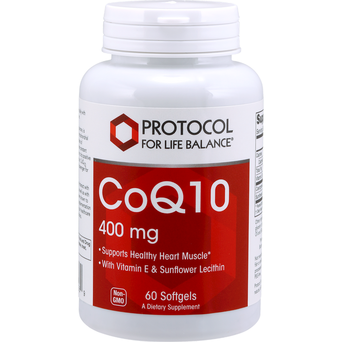 Coq10 (400 mg) (60 Softgels)-Vitamins & Supplements-Protocol For Life Balance-Pine Street Clinic