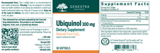 Ubiquinol (100mg) (30 Softgels)-Vitamins & Supplements-Genestra-Pine Street Clinic