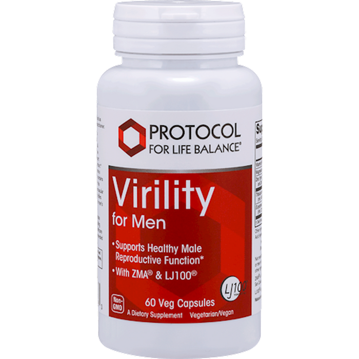 Virility For Men (60 Capsules)-Vitamins & Supplements-Protocol For Life Balance-Pine Street Clinic