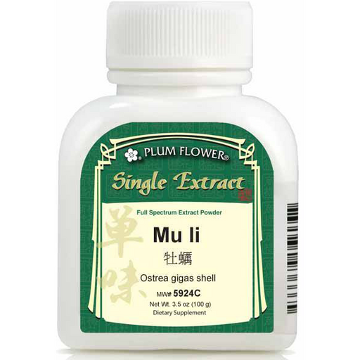 Mu Li (Ostrea gigas shell) (Concentrated Extract Powder) (100 g)-Vitamins & Supplements-Plum Flower-Pine Street Clinic
