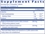 Mastic Gum/DGL (60 Chewables)