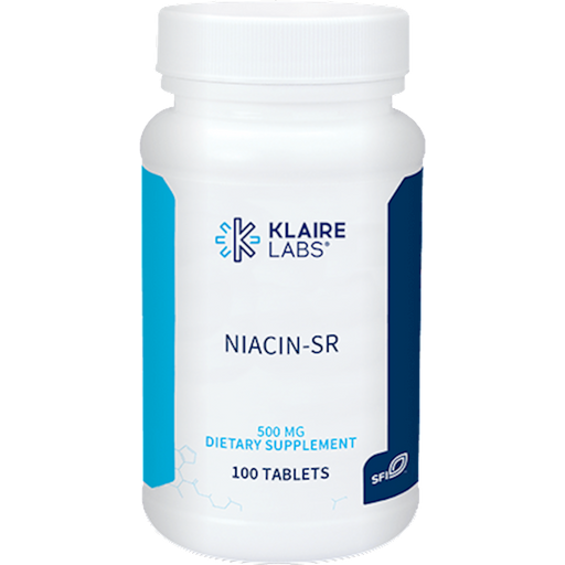 Niacin-SR (500 mg) (100 Tablets)-Klaire Labs - SFI Health-Pine Street Clinic