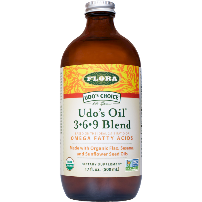 Udo's Choice Oil Blend 3.6.9-Vitamins & Supplements-Flora-17 Ounce Liquid-Pine Street Clinic