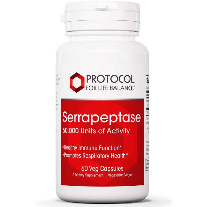 Serrapeptase (60 Capsules)-Protocol For Life Balance-Pine Street Clinic