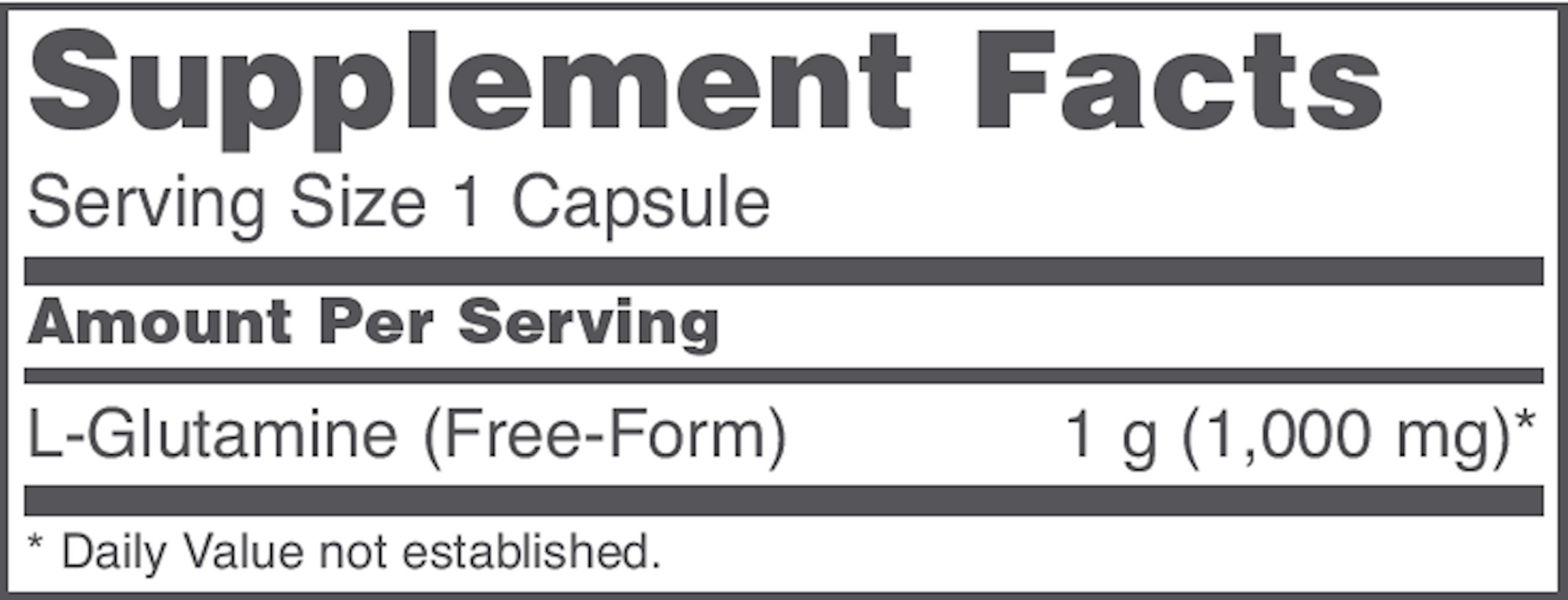 L-Glutamine-Vitamins & Supplements-Protocol For Life Balance-1000 mg - 120 Capsules-Pine Street Clinic