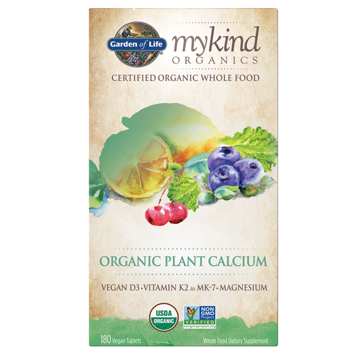 mykind Organics Plant Calcium (180 Tablets)-Vitamins & Supplements-Garden of Life-Pine Street Clinic