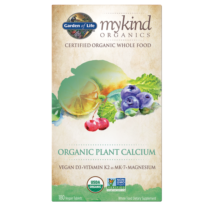 mykind Organics Plant Calcium (180 Tablets)-Garden of Life-Pine Street Clinic