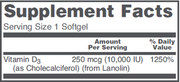 Vitamin D3 (10,000 IU) (120 Softgels)