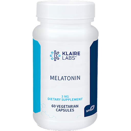 Melatonin 3 mg (60 Capsules)-Vitamins & Supplements-Klaire Labs - SFI Health-Pine Street Clinic