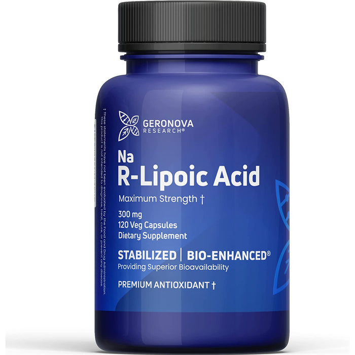 Bio-Enhanced R-Lipoic Acid 300 mg-GeroNova-Pine Street Clinic