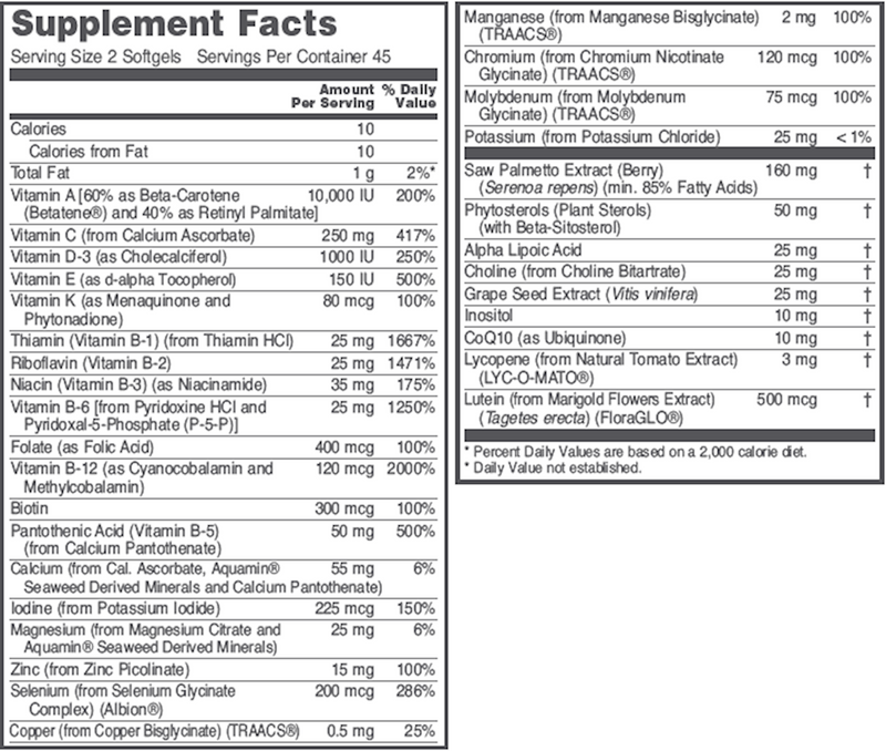 Ortho Multi For Men (90 Softgels)