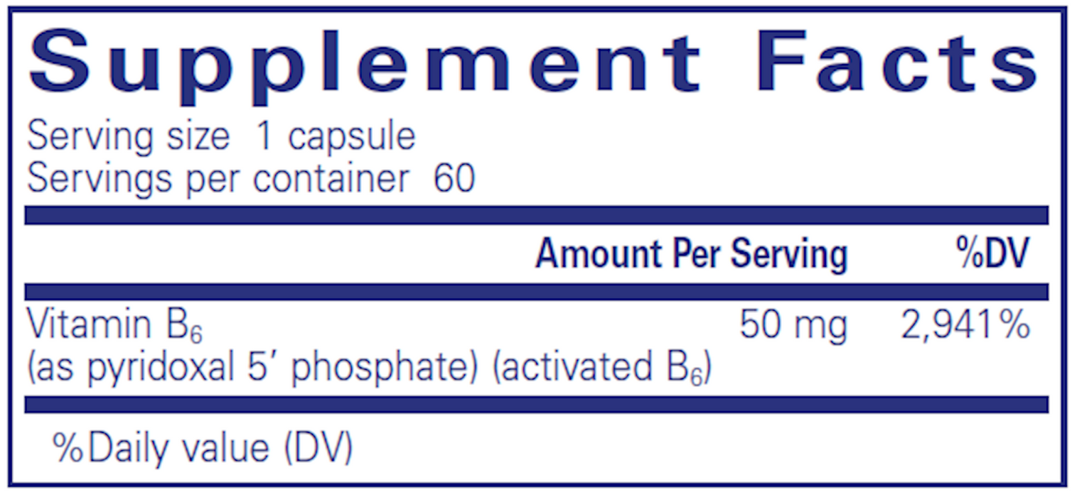 P5P 50 (activated vitamin B6)-Pure Encapsulations-Pine Street Clinic