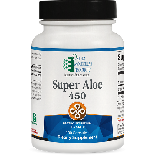 Super Aloe 450 (100 Capsules)-Vitamins & Supplements-Ortho Molecular Products-Pine Street Clinic