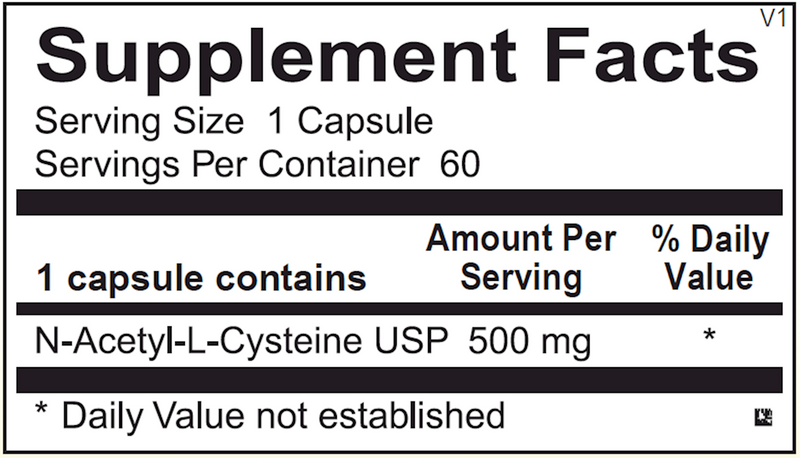 NAC (N-Acetyl Cysteine) (60 Capsules)